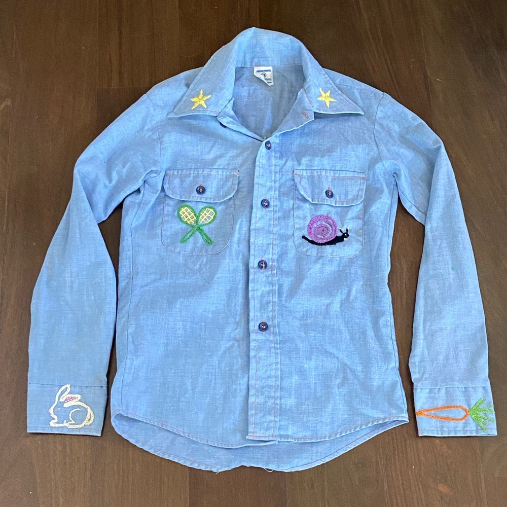 VINTAGE HAND EMBROIDERED TOP